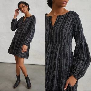 Anthropologie afternoon linen tunic dress